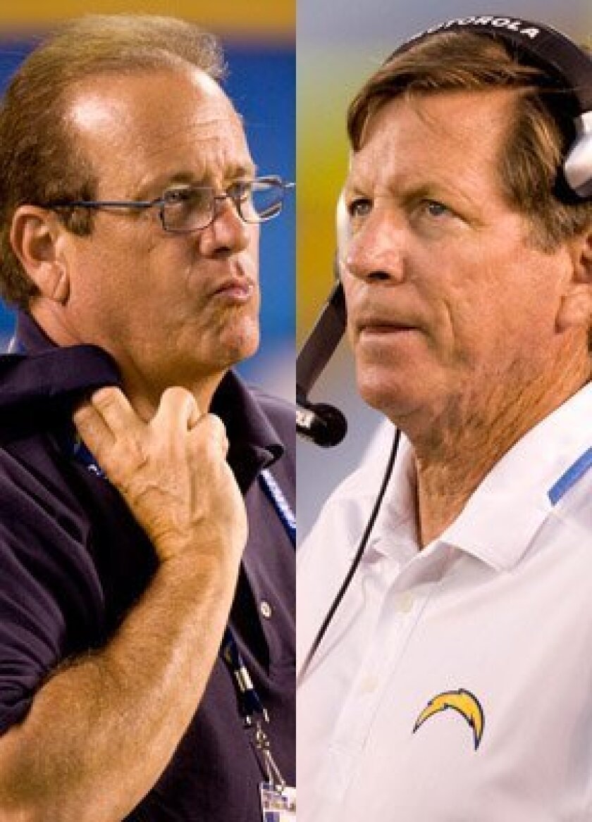 Despite the wishes of some fans, Chargers president Dean Spanos expressed full support for coach Norv Turner. UT file photos