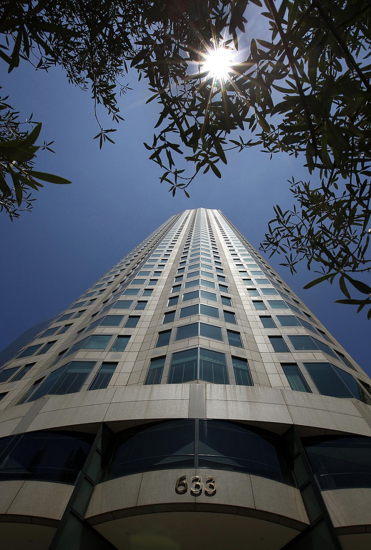 Occupying the top floor of the U.S. Bank Tower in downtown Los Angeles is DTI Services, a company that runs several Japanese porn websites. The company did not return numerous calls asking about the office, its views or a possible tour.