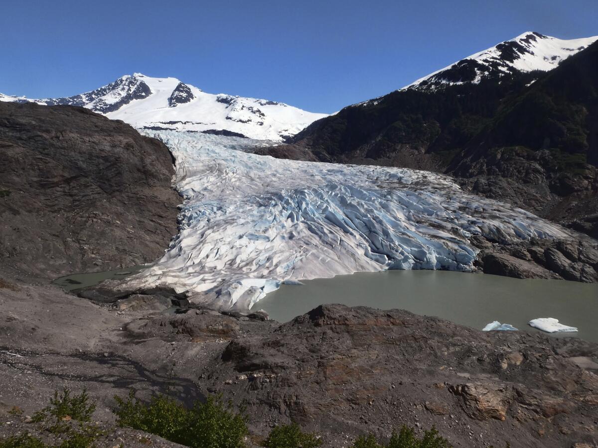 Mendenhall Glacier in Juneau, Alaska