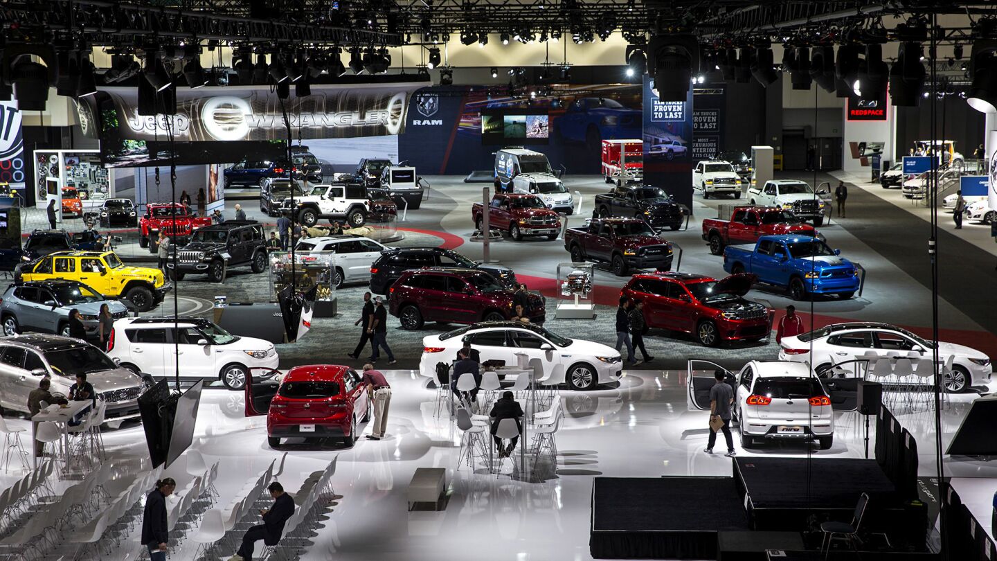 The West Hall at the 2017 L.A. Auto Show.