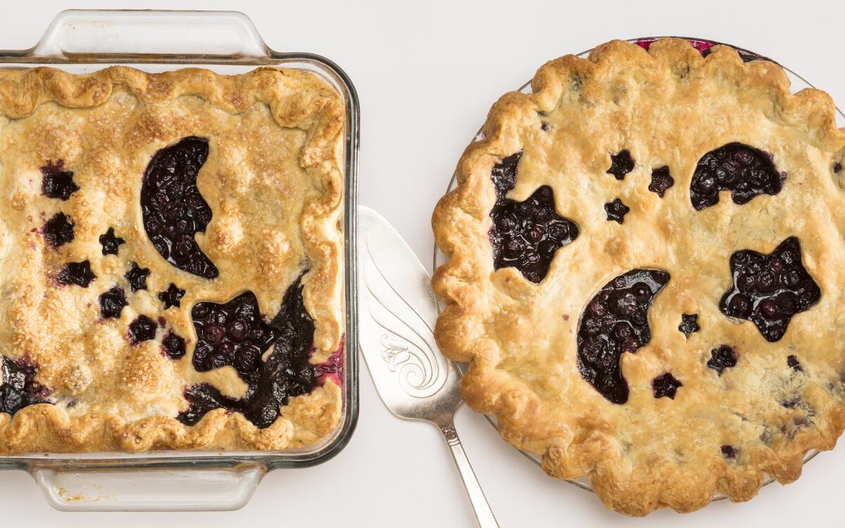 Blueberry night sky pie