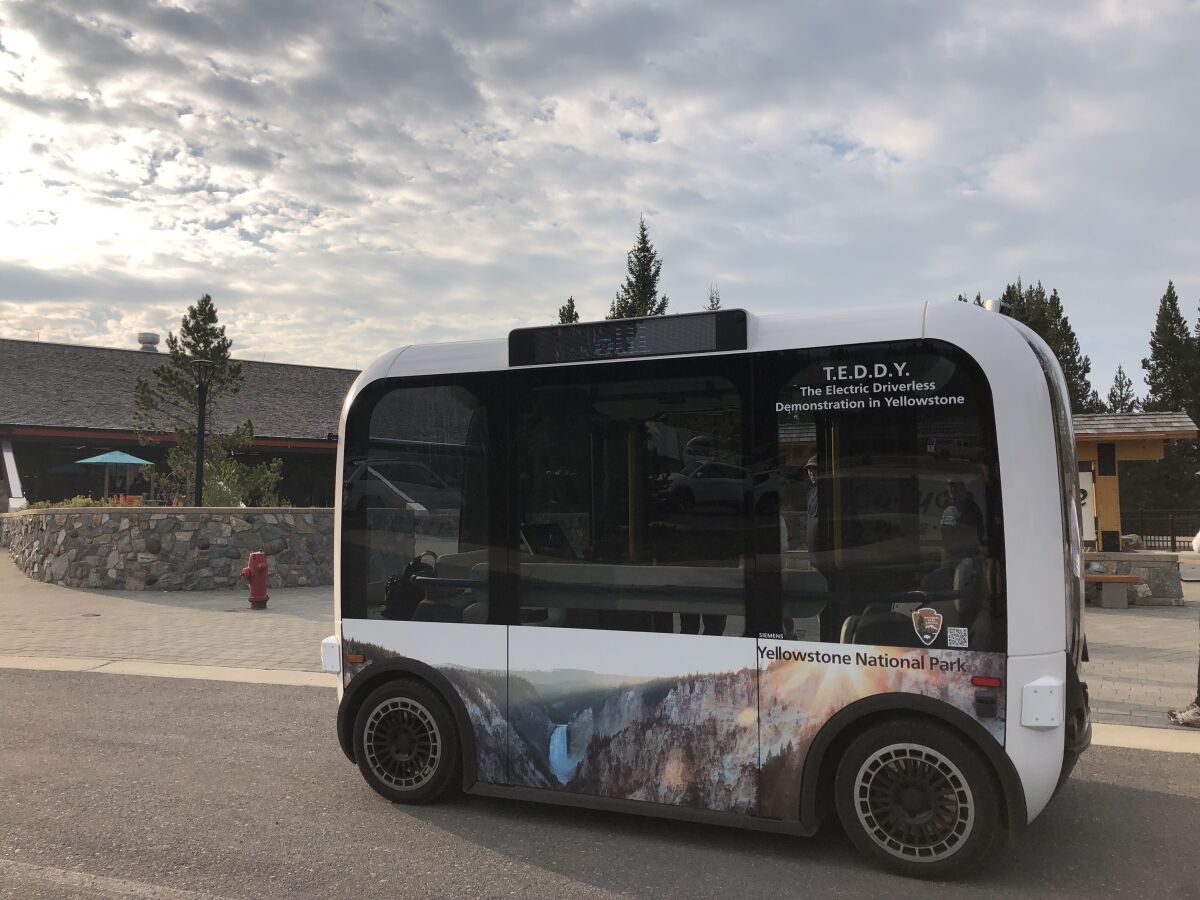 The Electric Driverless Demonstration in Yellowstone.