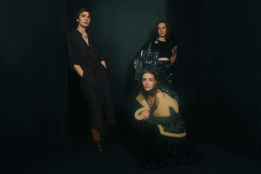 PARK CITY, UT - JAN 19: Gaby Hoffman, Talia Ryder and Jena Malone of "Little Death" at the LA Times Studio at Sundance Film Festival presented by Chase Sapphire at Park City, Utah on January 19, 2024. (Mariah Tauger / Los Angeles Times)