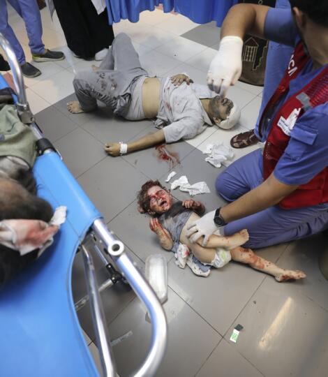 Palestininos heridos en ataques aéreos israelíes 
