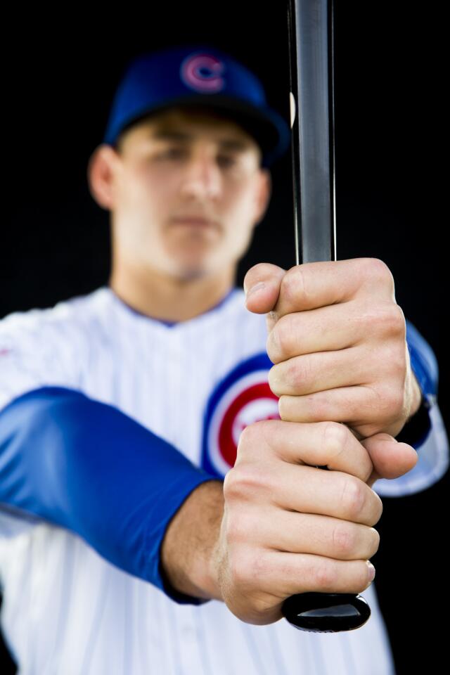 "I've used the same model for six or seven years. I rarely will switch it. I might switch it three times a year at the most. I used Kris Bryant's bat once (last year). I used Jon Lester's bat once. A few years ago I used (Alfonso) Soriano's bat a few times. "But I'm pretty much the same guy. I use a 34 1/2-inch, 32-ounce bat. I've been with Marucci basically my whole career. A lot of guys always are switching up. At the end of the day, it's never my fault — it's the bat's fault. So I'll just use a new one."