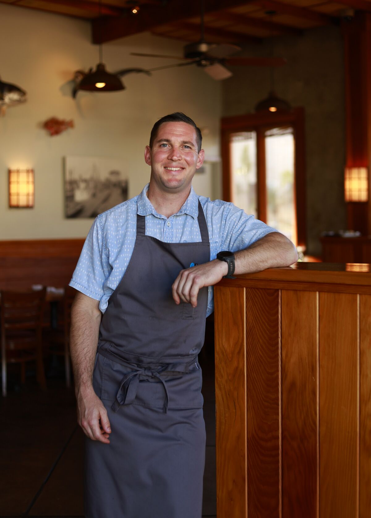 Chef Mike Reidy of The Fishery restaurant in Pacific Beach.