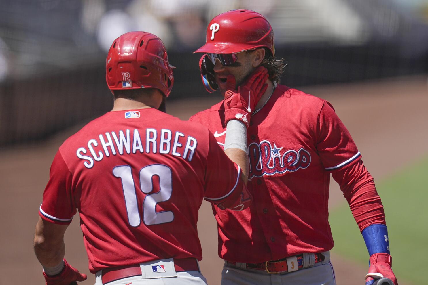 Phillies pitcher Matt Strahm helped Brandon Marsh prepare for his