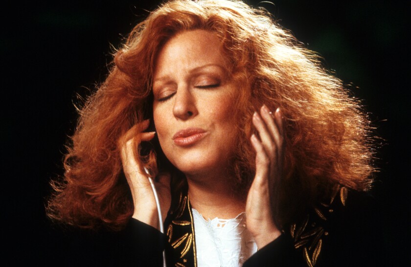 Bette Midler sings in a scene from the 1988 film, 
