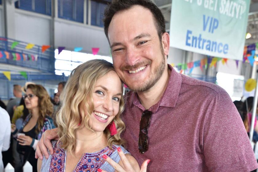 Leslie Hackett and her husband at PACIFIC's Margarita Festival on June 1, 2019.
