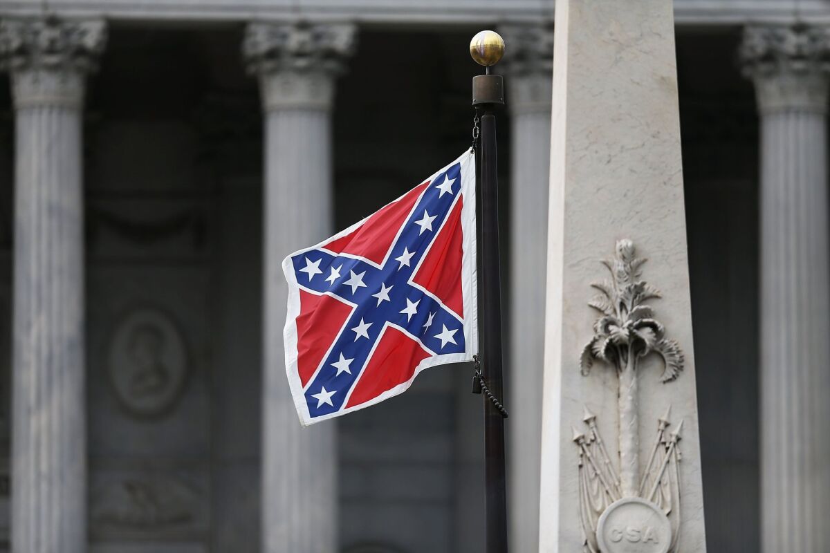 The Confederate flag flies on the Capitol grounds in Charleston, S.C. after Gov. Nikki Haley announced on June 22 that she will call for it to be removed.