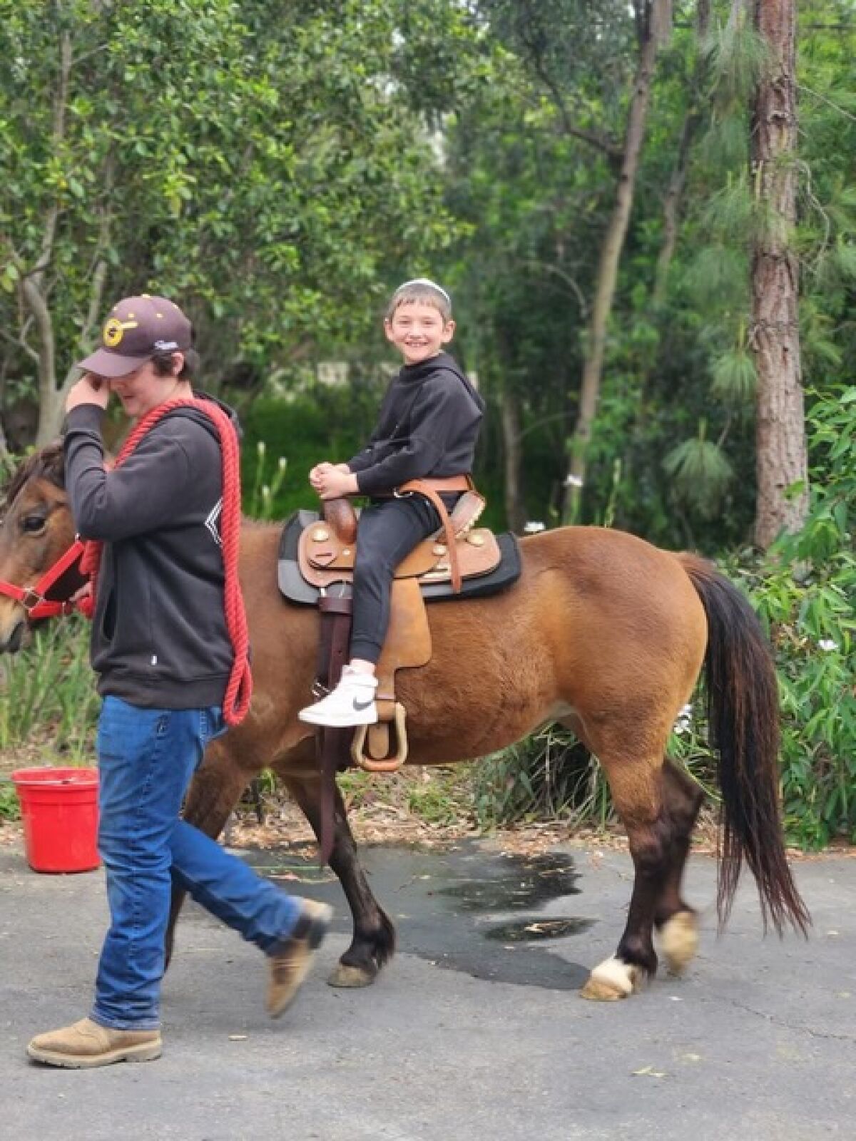 The event included pony rides.