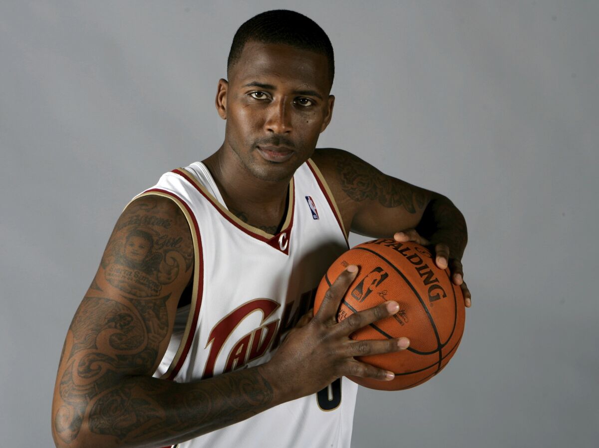Cleveland Cavaliers' Lorenzen Wright poses at the team's NBA basketball media day IN 2008