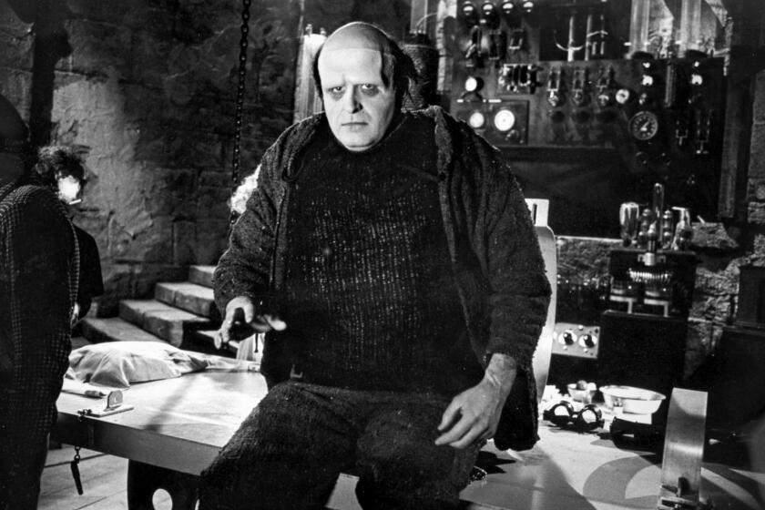 March 27, 1974: Peter Boyle as the monster on the set of "Young Frankenstein."