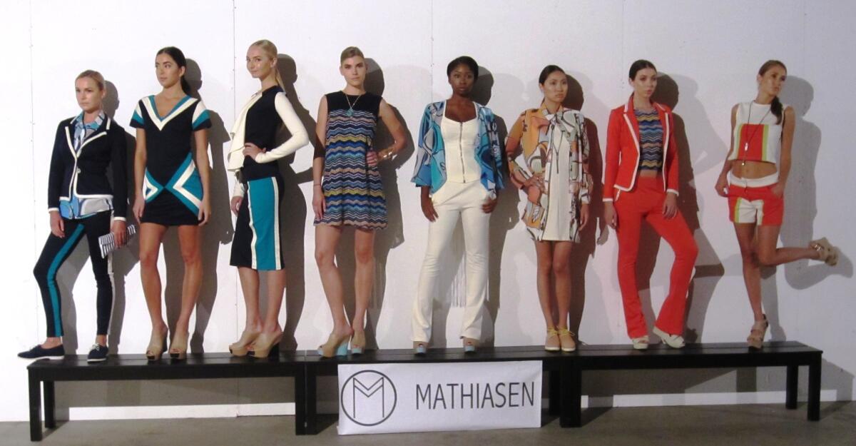 Looks from the Mathiasen spring and summer 2015 collection presented at Concept Los Angeles during L.A. Fashion Week.