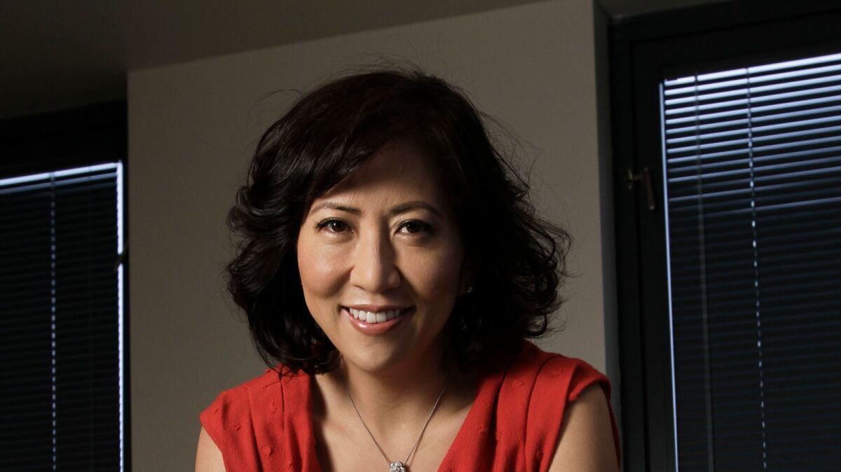 Janice Min in her Los Angeles office in 2010, when she joined the Hollywood Reporter.