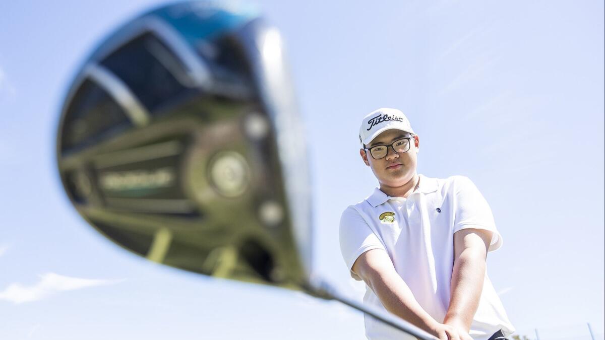 Edison High freshman boys' golfer Timothy Jung has medaled four times for the Chargers this season.
