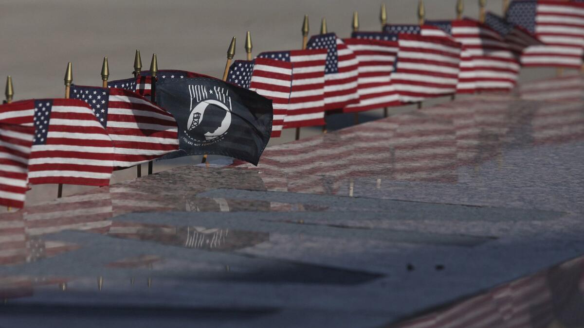 A Vietnam War memorial in Midland, Texas, on Monday.