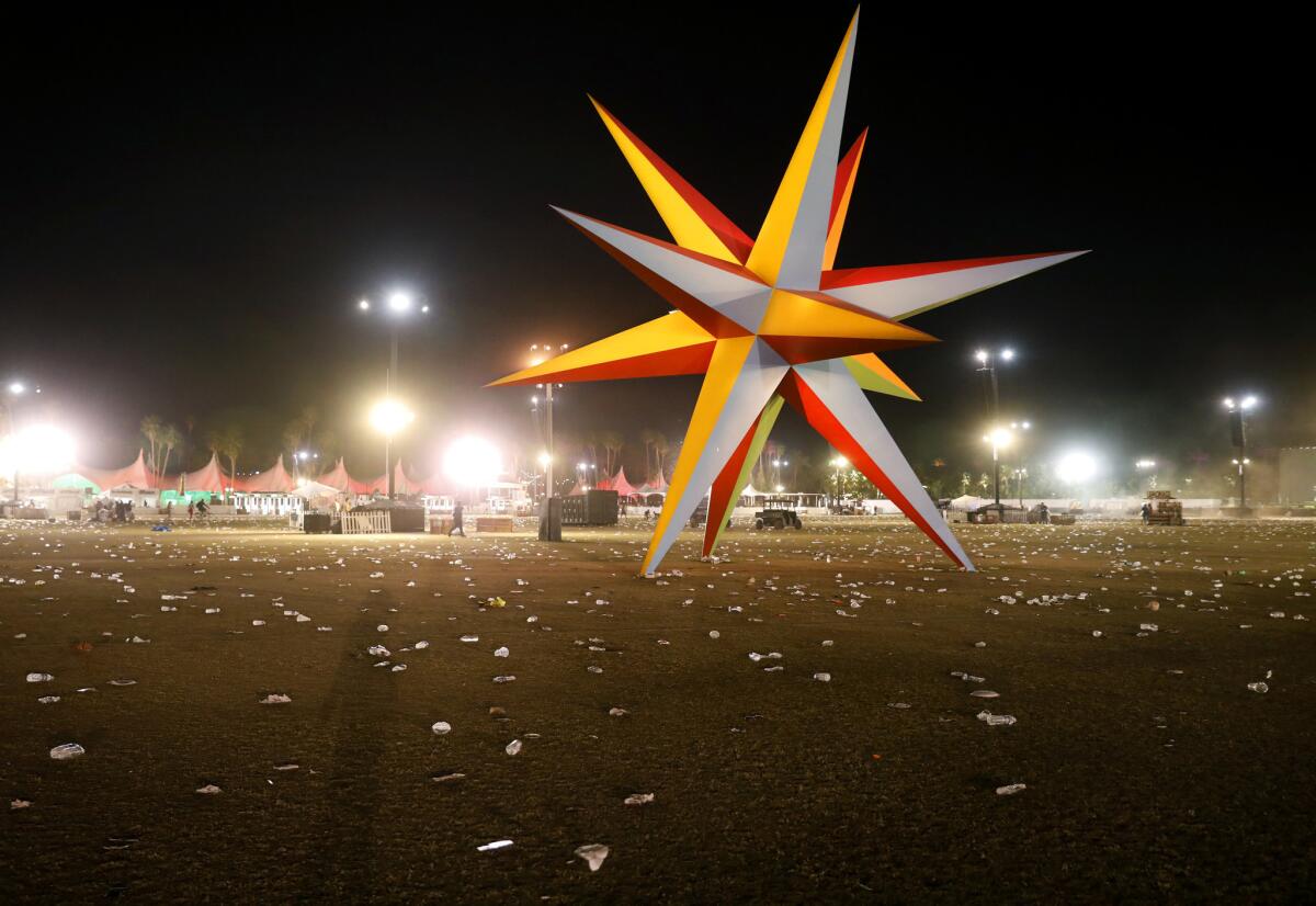 The end of the second weekend of the Coachella Valley Music and Arts Festival.