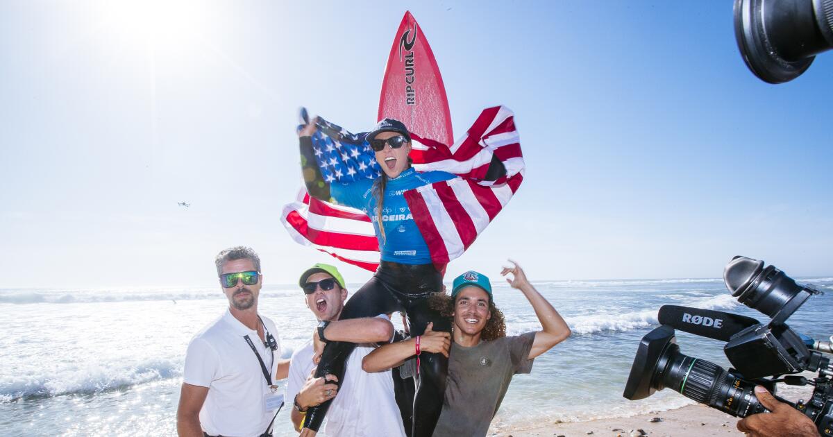 Alyssa Spencer da Encinitas venceu prova da World Surf League nas ondas de Portugal Alyssa Spencer da Encinitas venceu prova da World Surf League nas ondas de Portugal