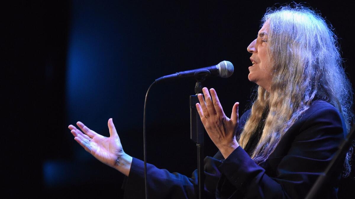 Patti Smith performed Sept. 13 in New York.