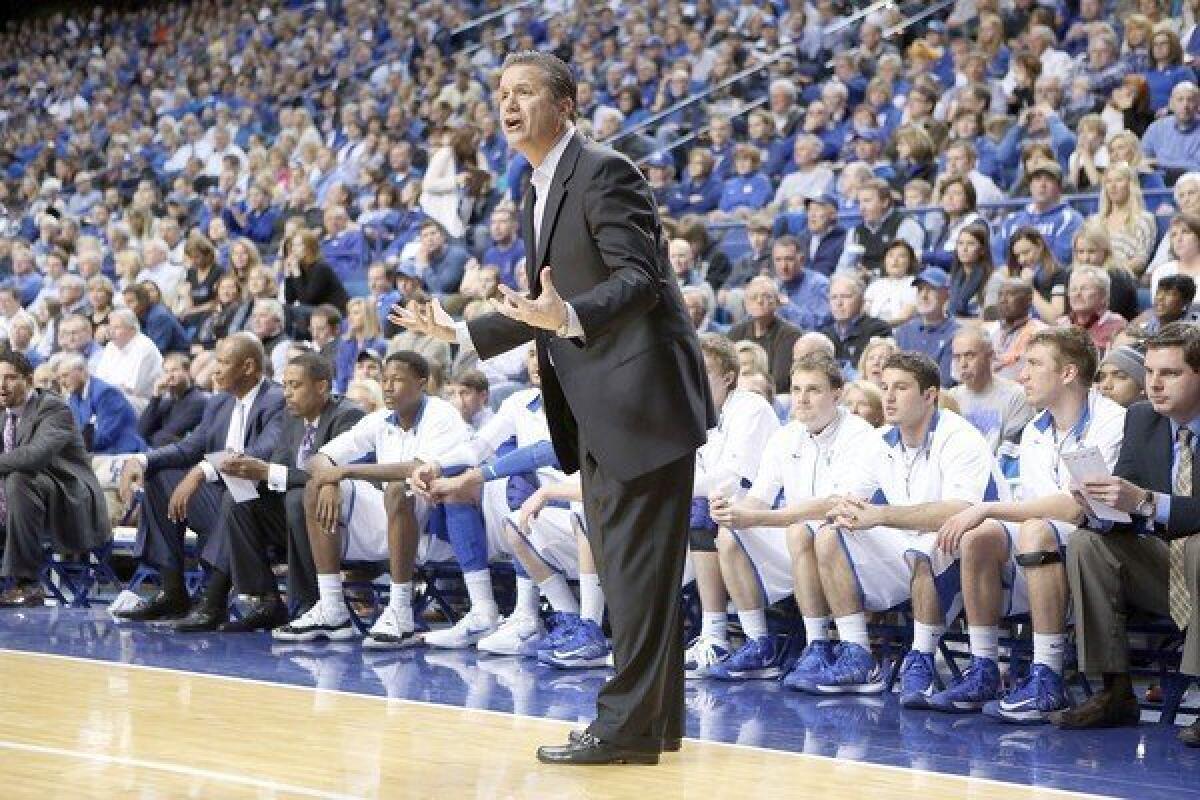 John Calipari and the defending NCAA champion Kentucky Wildcats will have to settle for the NIT this year.