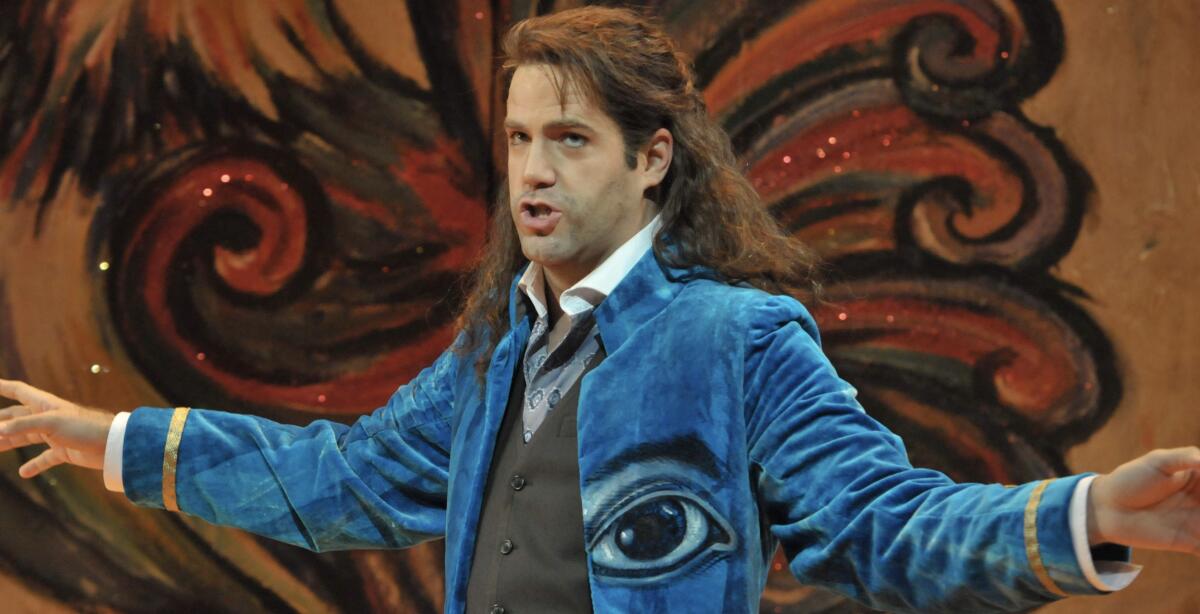 Surrealist costumes from San Diego Opera's drive-in production of "The Barber of Seville"