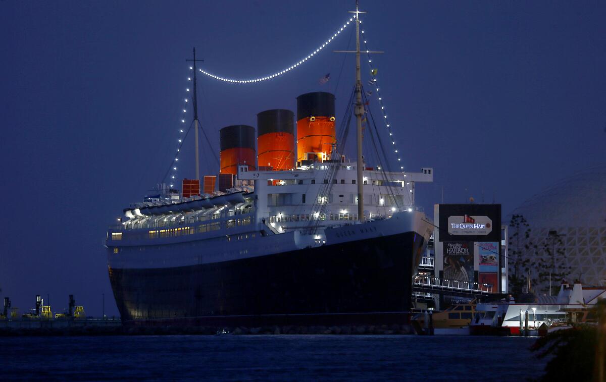 The Queen Mary, docked in Long Beach harbor, has started to turn a profit, according to the city.