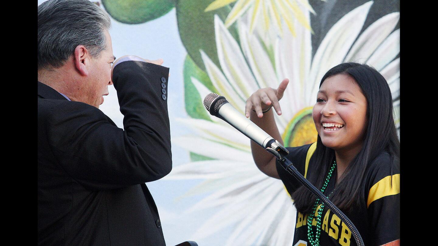 Photo Gallery: Dr. Luther Burbank mural dedicated at Luther Burbank Middle School