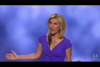 Laura Ingraham, conservative commentator, speaks at the Republican National Convention