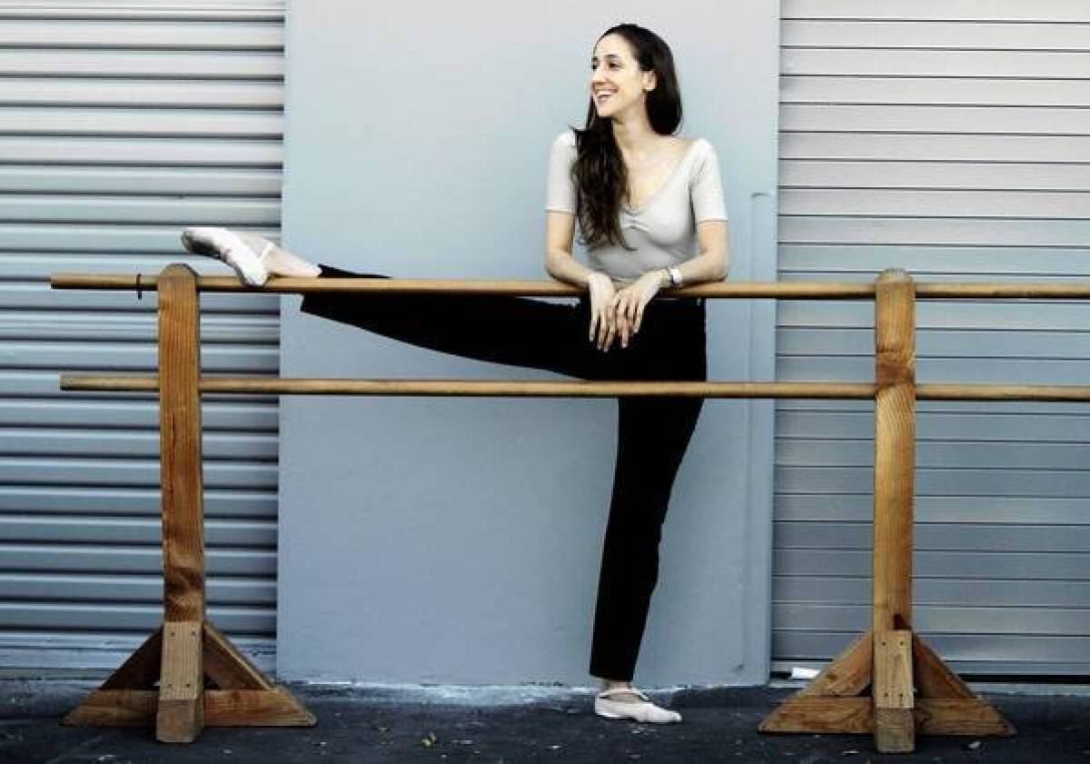 Ballet dancer turned choreographer Melissa Barak in Santa Monica, Calif.