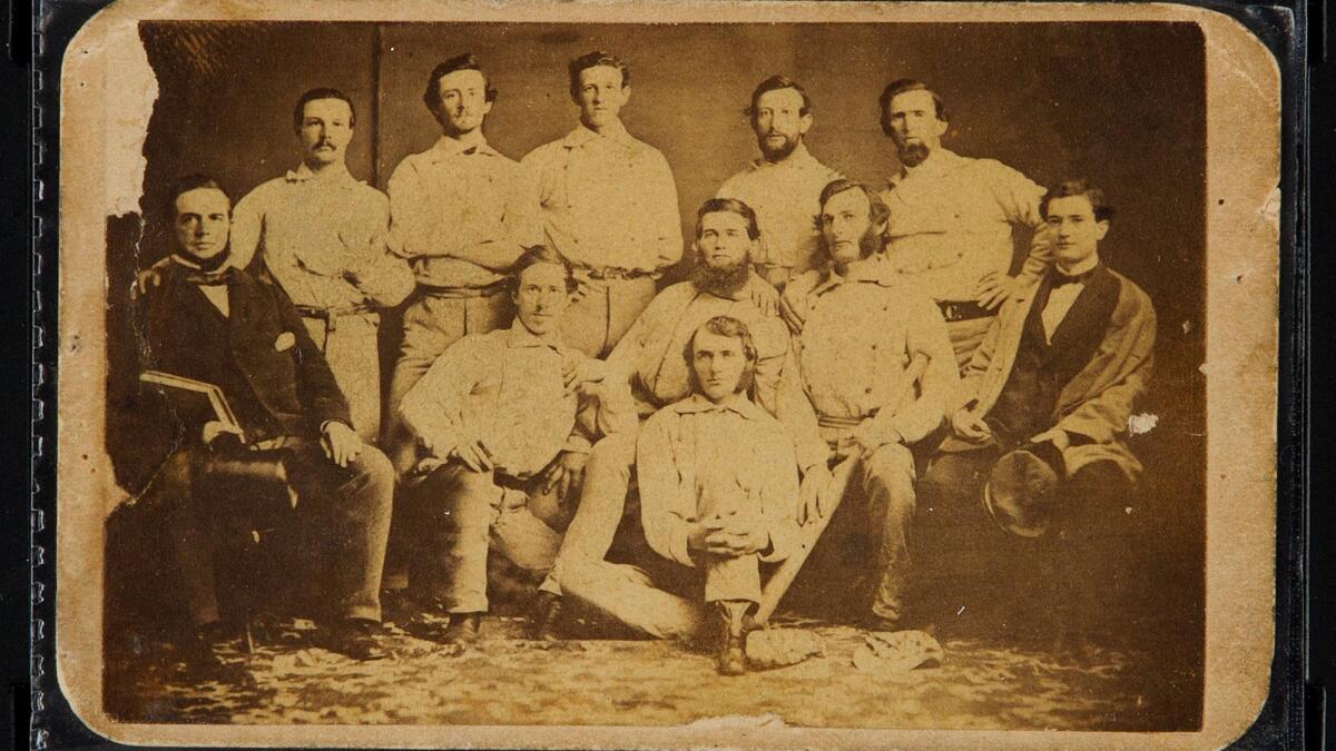 A Brooklyn Atlantics baseball card circa 1860 is to be auctioned off on July 30.