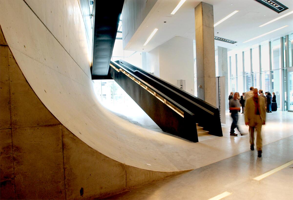 The main lobby at the Contemporary Arts Center in Cincinnati.