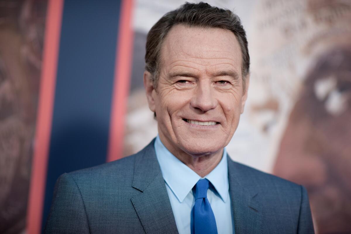 Cinemas Palme d'Or part-owner Bryan Cranston attends the L.A. premiere of "All the Way" at Paramount Pictures.