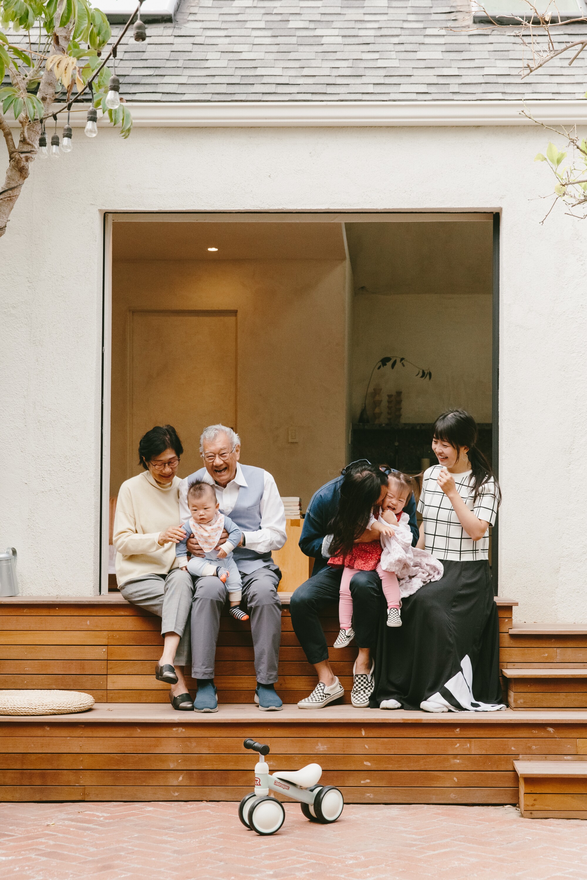 Wendy Lam and Alec Chan; Esme Chan and Dash Chan; Xuan Juliana Wang and Paul Chan.