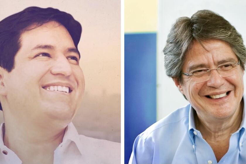 Andrés Arauz (izquierda) y Guillermo Lasso van a la segunda vuelta en las elecciones por la presidencia de Ecuador.