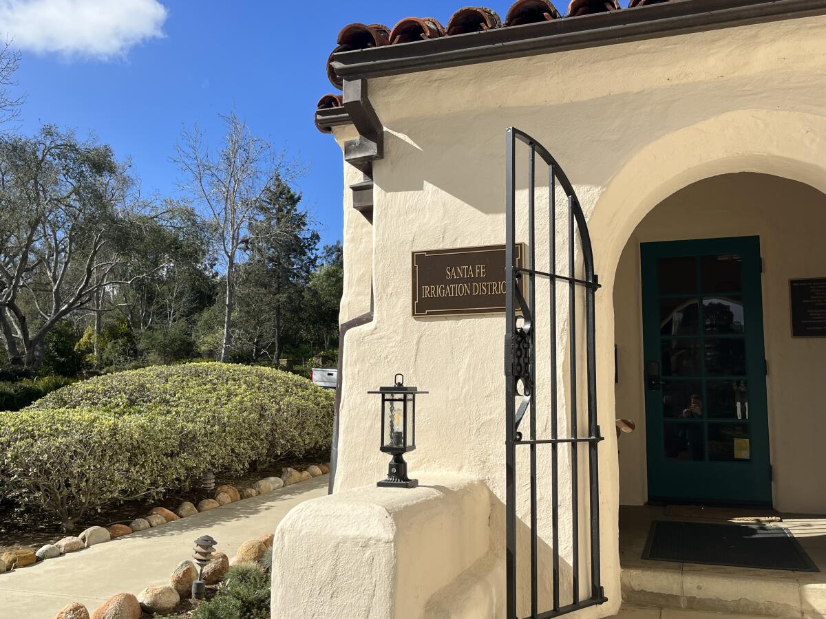 The Santa Fe Irrigation District offices.