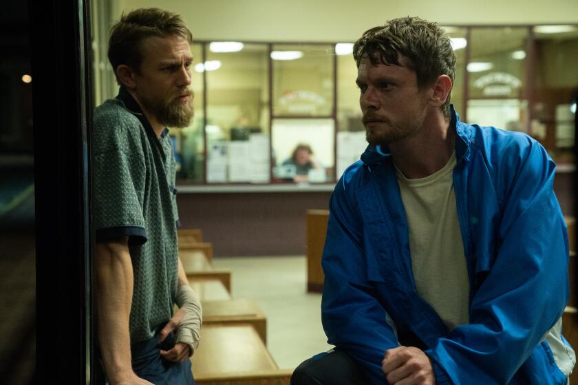 Charlie Hunnam, left, and Jack O'Connell in the movie "Jungleland."