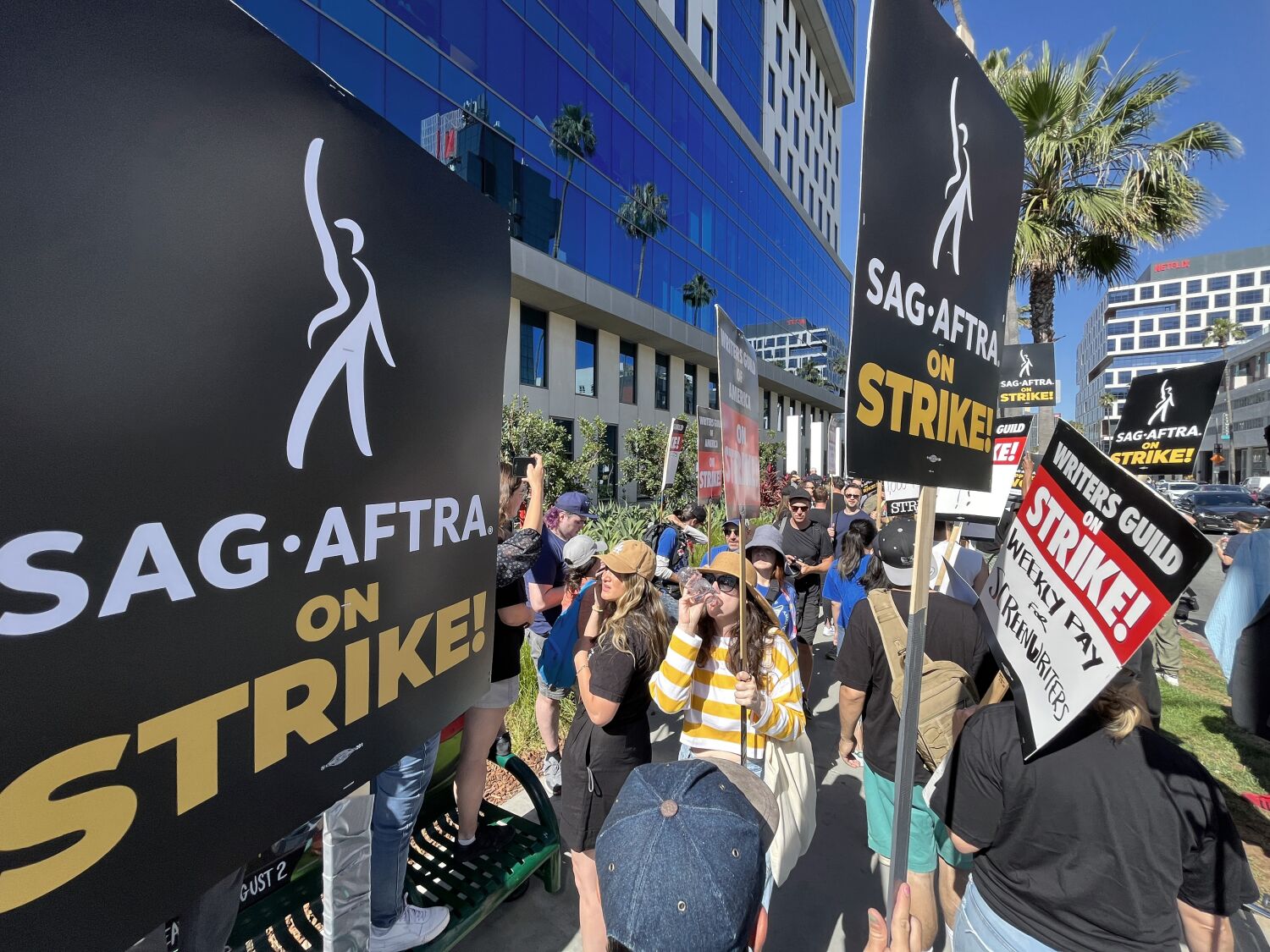 Social media stars, rarely unionized, try to navigate Hollywood's hot strike summer