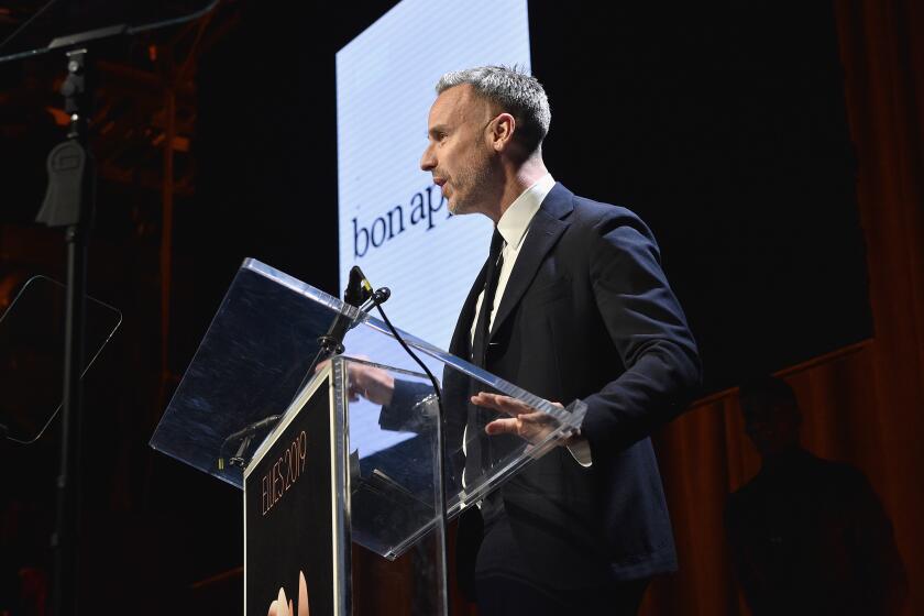 NEW YORK, NY - MARCH 14: Adam Rapoport speaks onstage during the Ellie Awards 2019 at Brooklyn Steel on March 14, 2019 in New York City. (Photo by Bryan Bedder/Getty Images for ASME)
