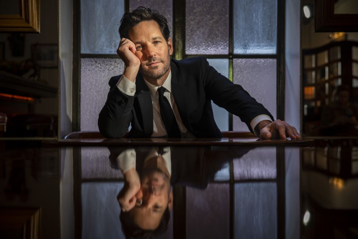 Paul Rudd, star of the Netflix series "Living with Yourself," at the Chateau Marmont in West Hollywood.