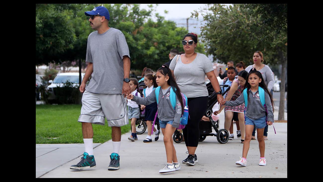 Photo Gallery: First day of classes at Cerritos Elementary School