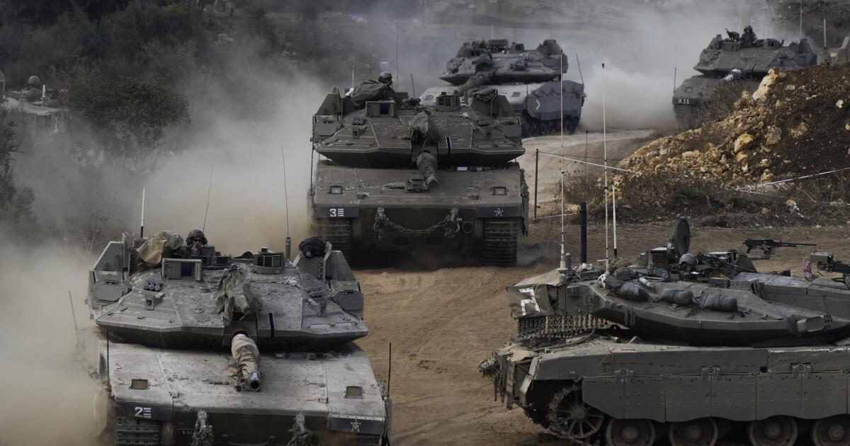 Israeli troops move into southern Lebanon Israeli troops move into southern Lebanon