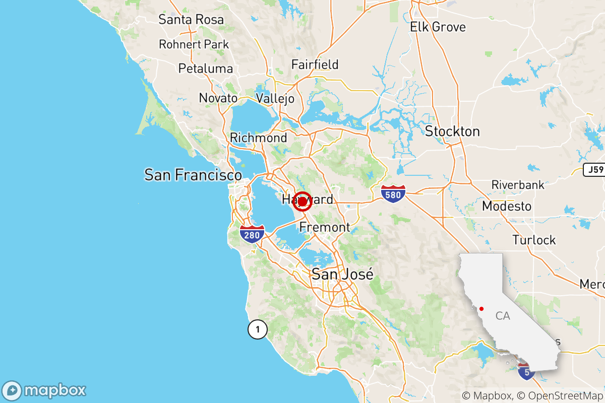 Earthquake 3 9 Quake Rattles Bay Area Los Angeles Times California Earthquake Map 2022