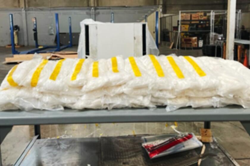 A San Gabriel Valley man has been arrested on suspicion of attempting to ship more than 2,000 pounds, a metric ton, of methamphetamine to Australia last year, according to the U.S. Attorney’s Office of the Central District of California.