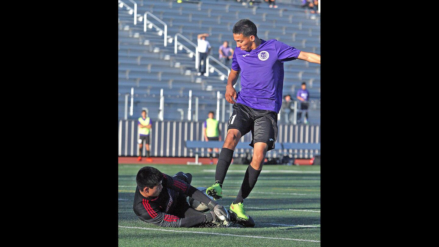 Photo Gallery: Pacific League boys' soccer, Hoover vs. Burroughs