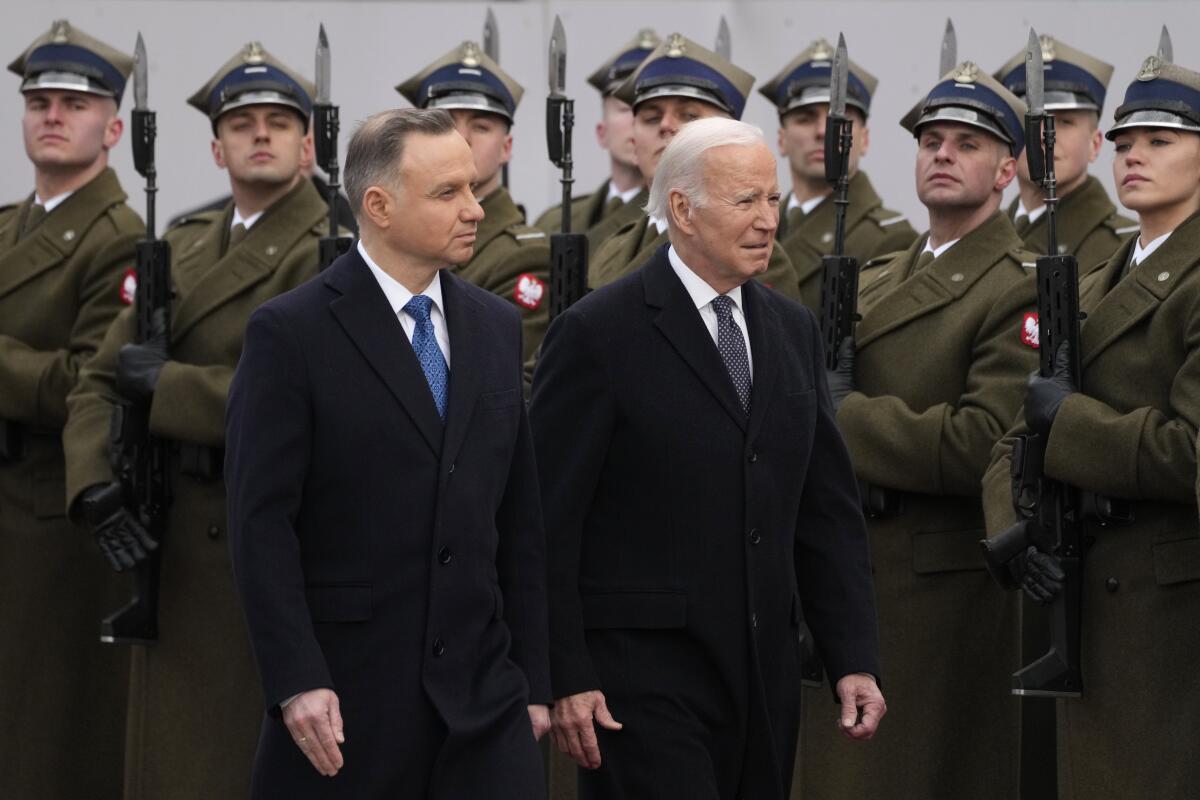 Polish President Andrzej Duda and President Biden