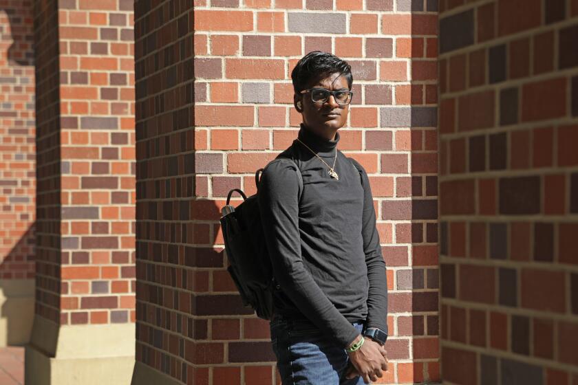 LOS ANGELES, CA - SEPTEMBER 30: Kevin J. Patel, a Loyola Marymount University sophomore, is a climate activist who has had to adjust during the pandemic. Photographed in Los Angeles on Wednesday, Sept. 30, 2020. (Myung J. Chun / Los Angeles Times)