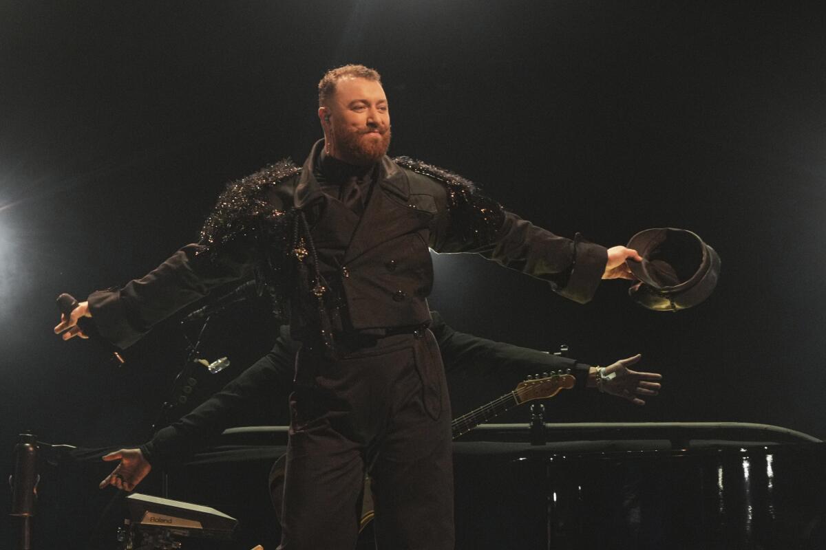 Sam Smith de Inglaterra durante su concierto en el Festival Tecate 