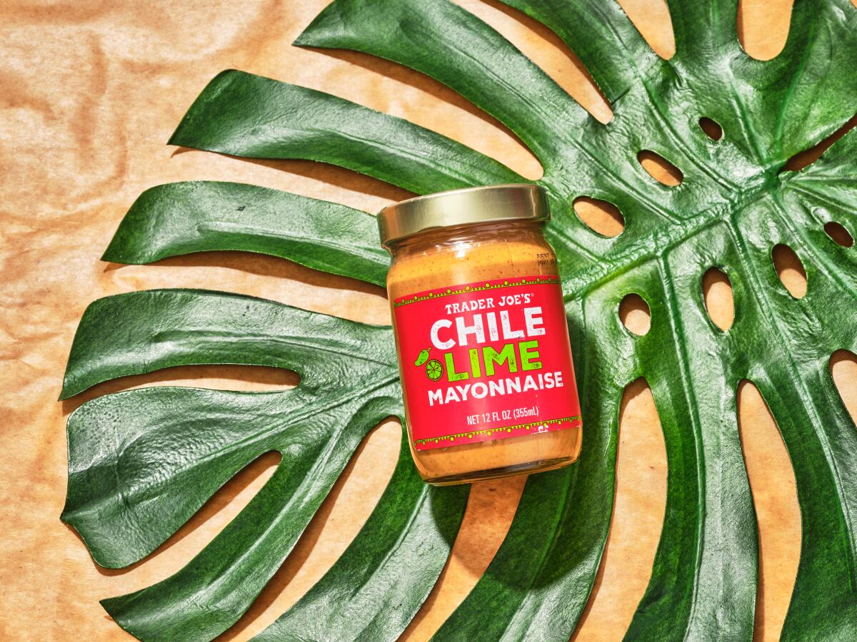 New summer items from Trader Joe's. Chile lime mayonaise.