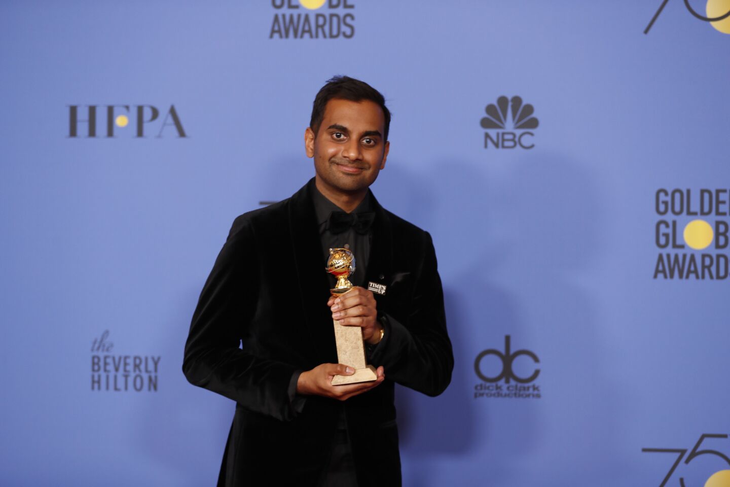 Aziz Ansari won lead actor in a TV series, musical or comedy, for "Master of None."